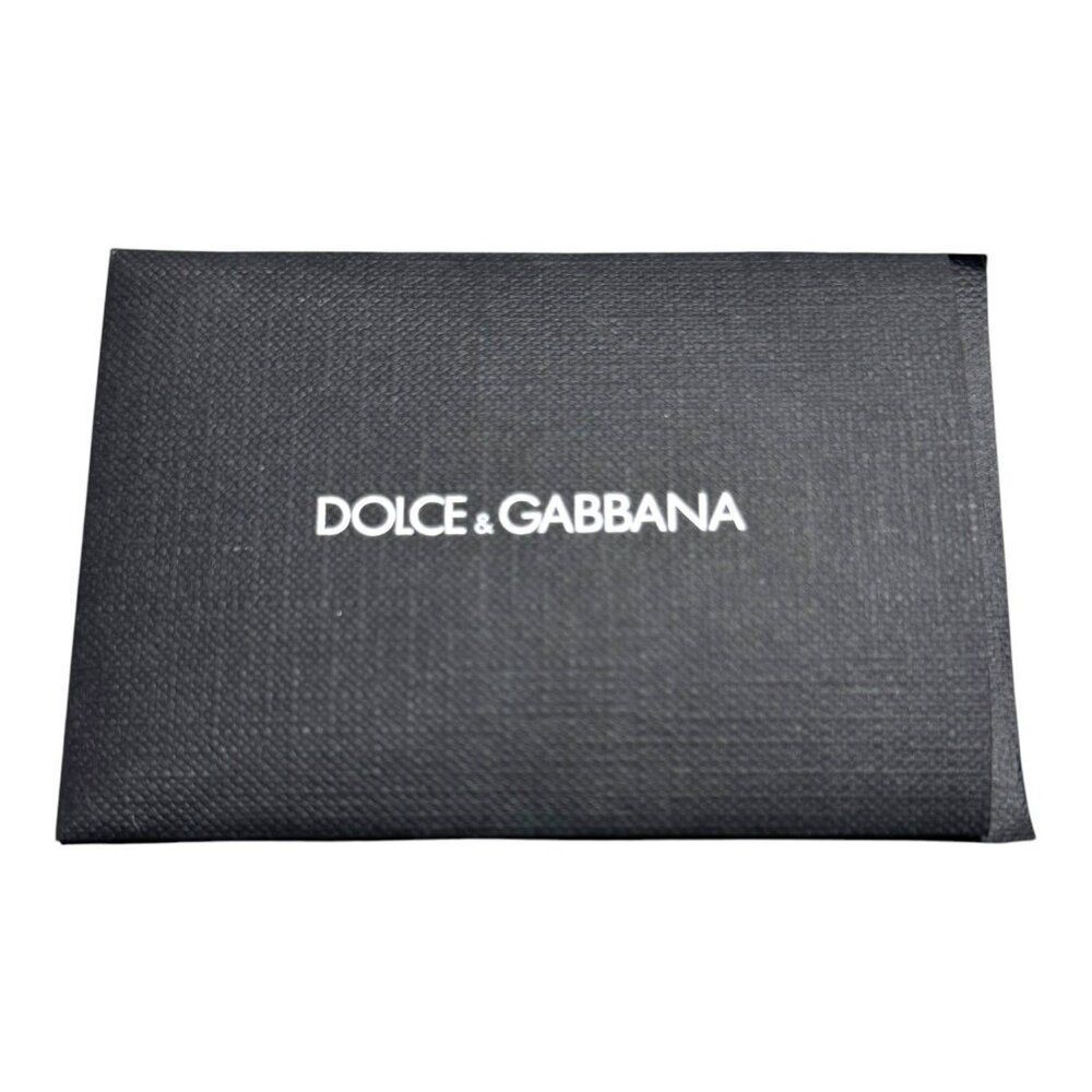 Dolce  Gabbana Black Textured Card Holder Paper With Informational Booklet